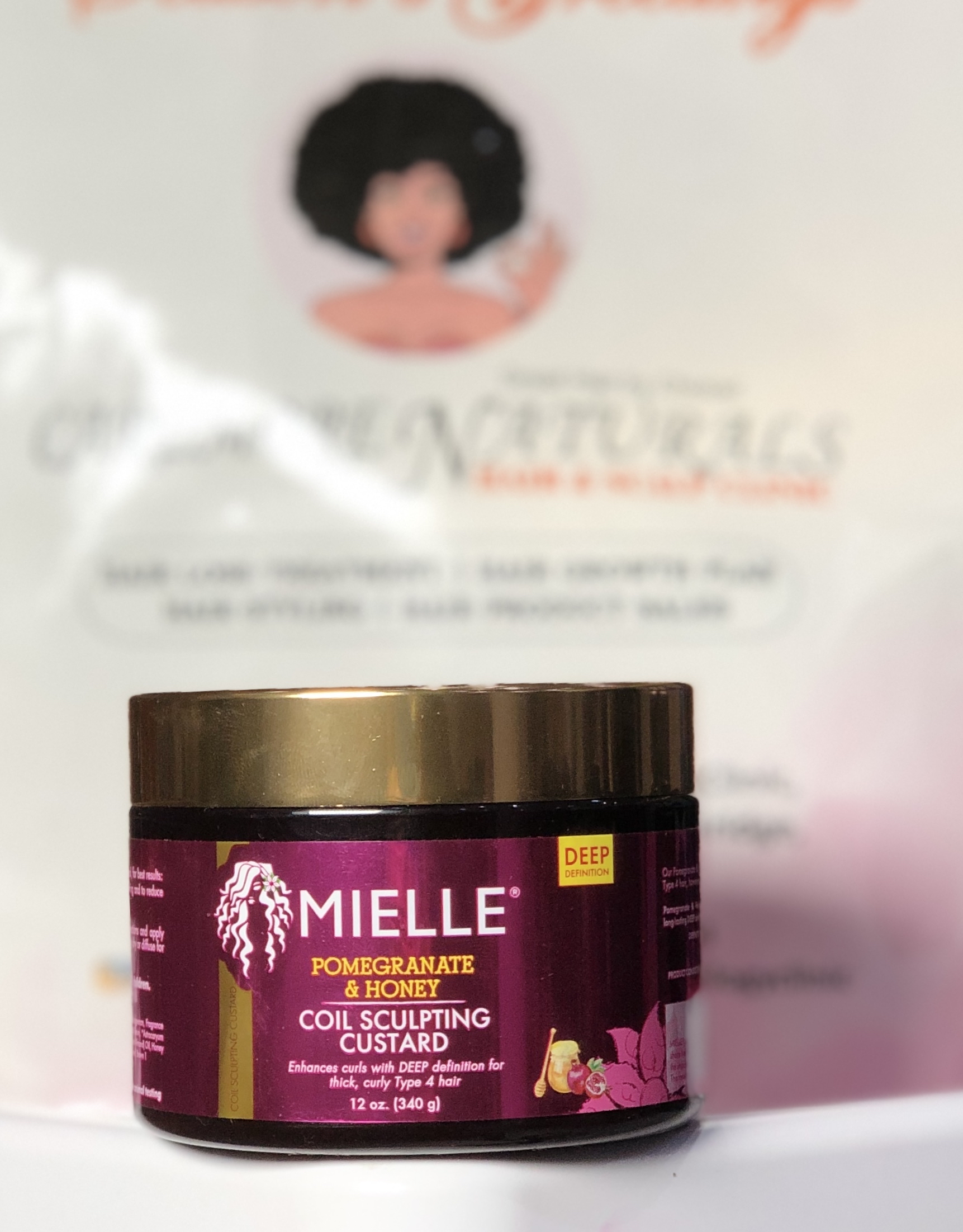 Mielle Pomegranate and Honey Coil Sculpting Custard - Caremore Naturals