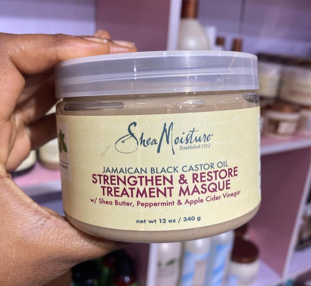 Shea Moisture JBCO Strength and Restore Treatment Masque Caremore
